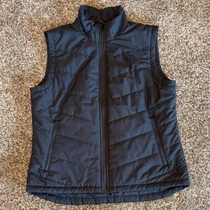 The North Face charcoal grey Quilted Vest